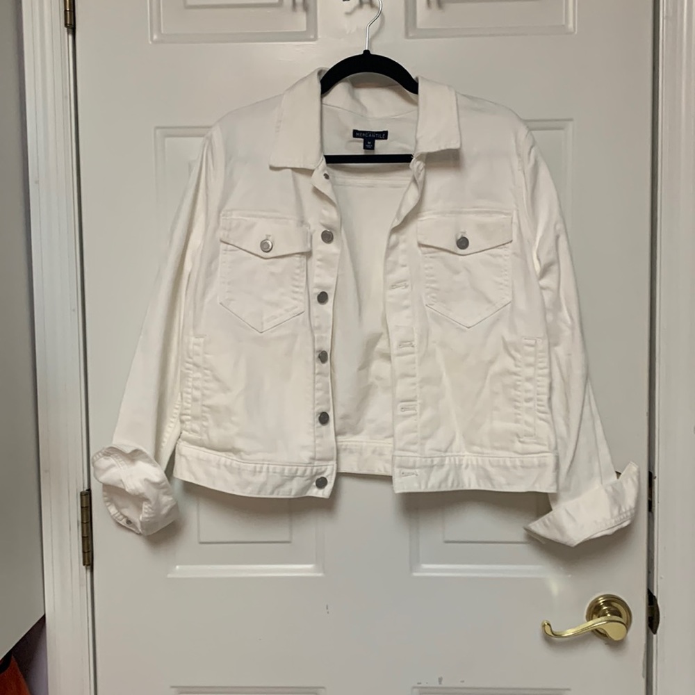 White denim jacket